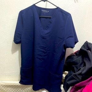 Mandala womens large scrub top